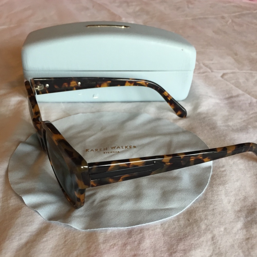 KAREN WALKER “ANYWHERE” Crazy Tort Sunglasses - Picture 4 of 5